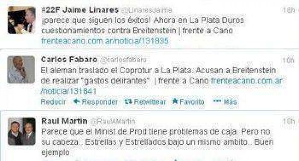 Repercusiones por los �gastos delirantes� de Breitenstein