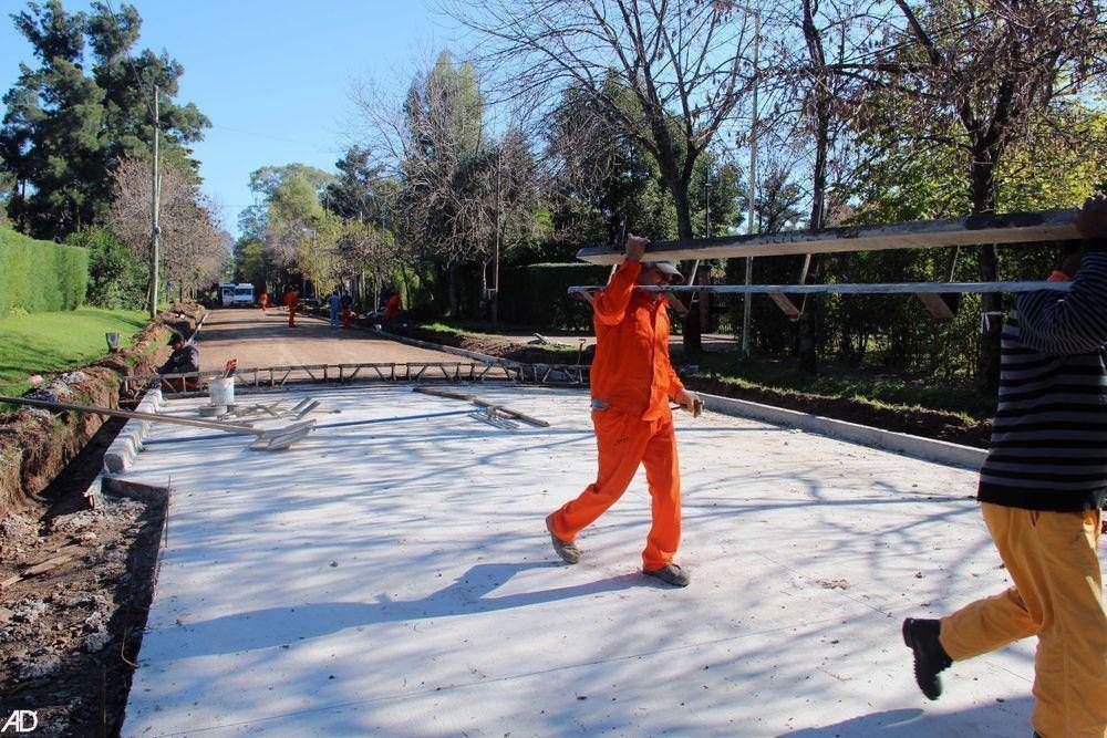 San Miguel avanza la obra de pavimentaci�n de la calle O�Higgins 