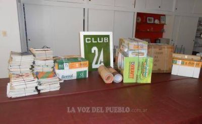 El Club 24 de Abril realiz� donaciones