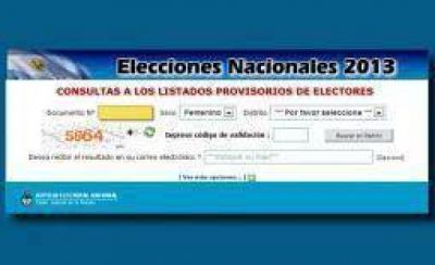 Ya se pueden consultar los padrones provisorios para los comicios