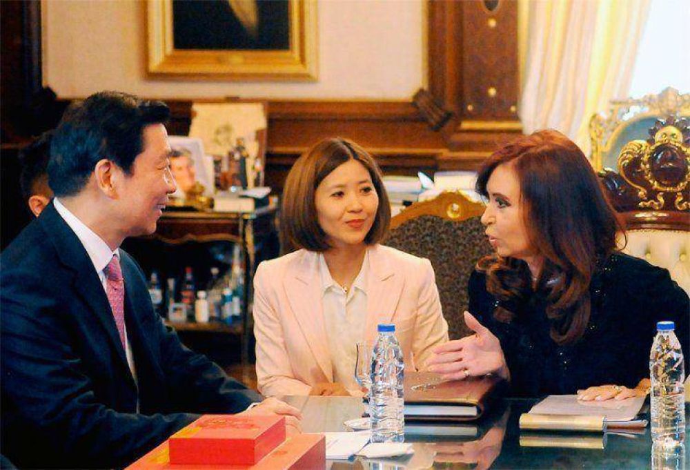 Cristina se reuni� en la Rosada con el vicepresidente chino