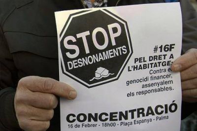 M�s de 30 mil familias perdieron su casa en Espa�a durante 2012 por no poder pagarle a los bancos
