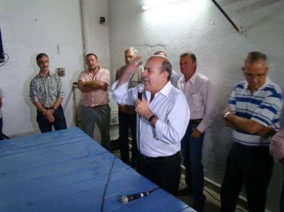 Canteros plant� su moj�n en Goya con el apoyo de figuras del PJ anti K