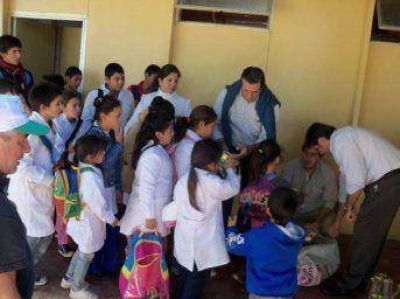 Salud P�blica lleg� al paraje La Palmira con numerosos servicios