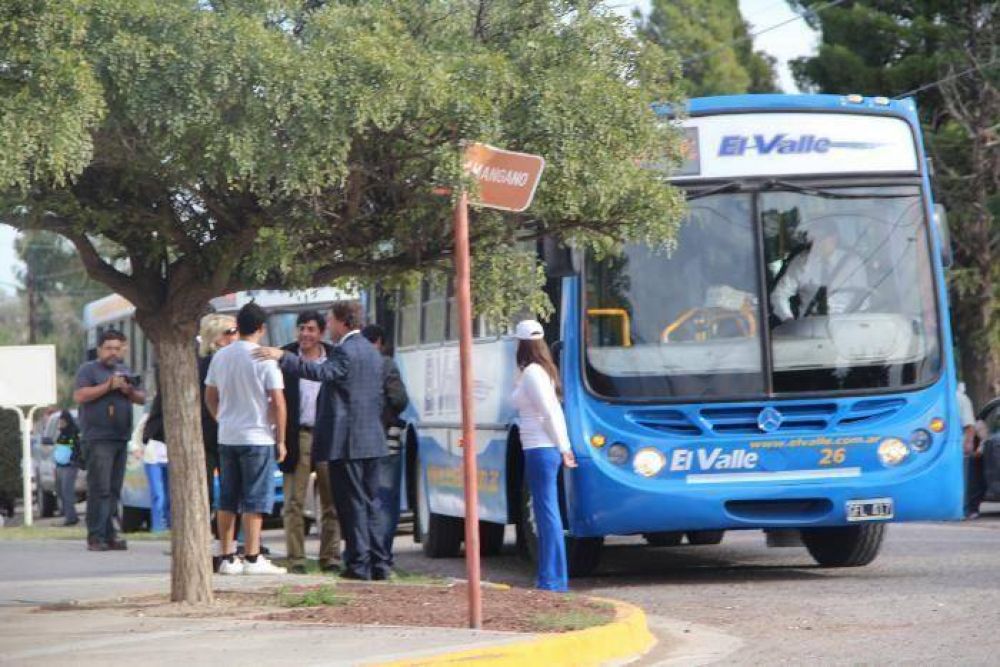 El Valle Medio ya tiene transporte interurbano