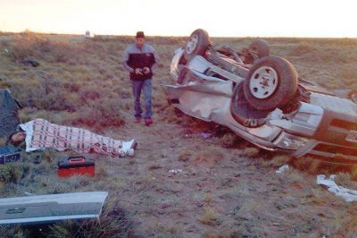 Sustrajo camioneta de su lugar de trabajo y la volc�: est� grave y detenido