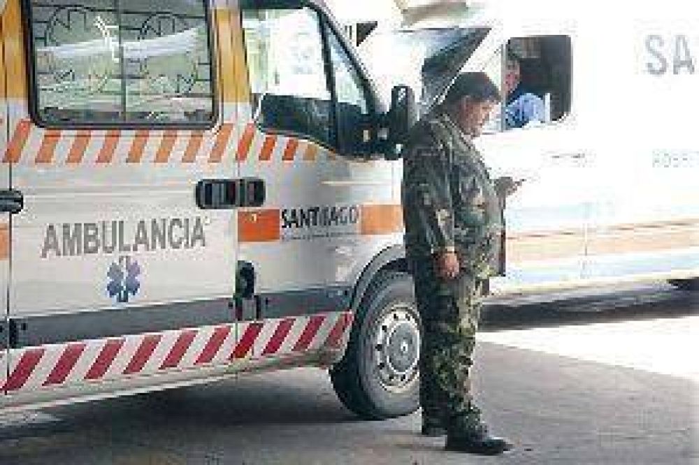 Violento choque entre Hugo More y dos gendarmes que se trasladaban en una moto