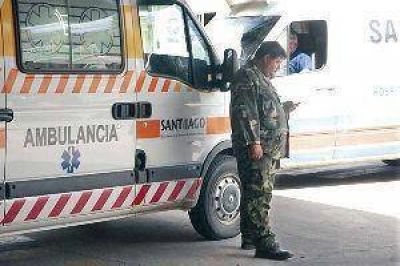 Violento choque entre Hugo More y dos gendarmes que se trasladaban en una moto