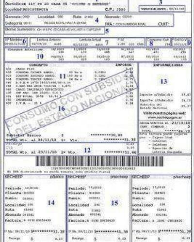 Las boletas de luz incorporaron tanto el aumento de 3% como un cargo por mantenimiento de 7,75 pesos