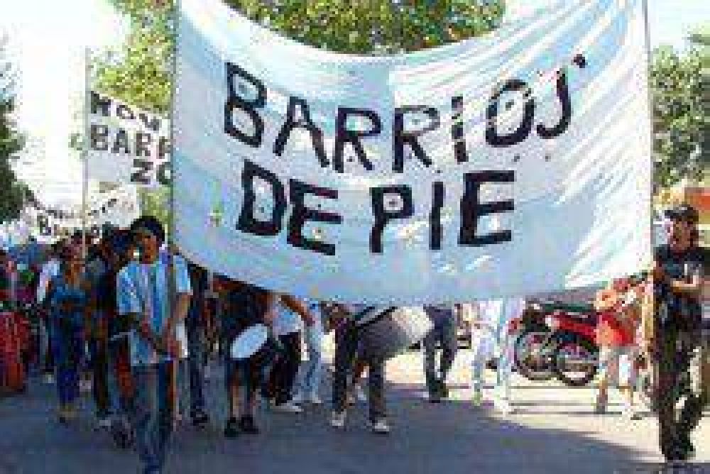 Barrios de Pie se moviliza por la libertad de los detenidos en Castelli
