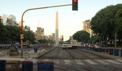 Denuncian penalmente a Macri por obras del Metrob�s en la 9 de Julio