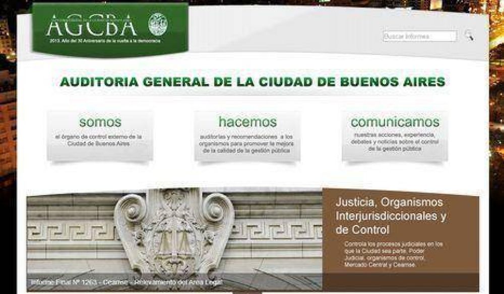 Relanzan el portal de la Auditor�a porte�a