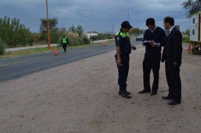 Entregaron elementos de seguridad vial para el control policial de Ruta 7
