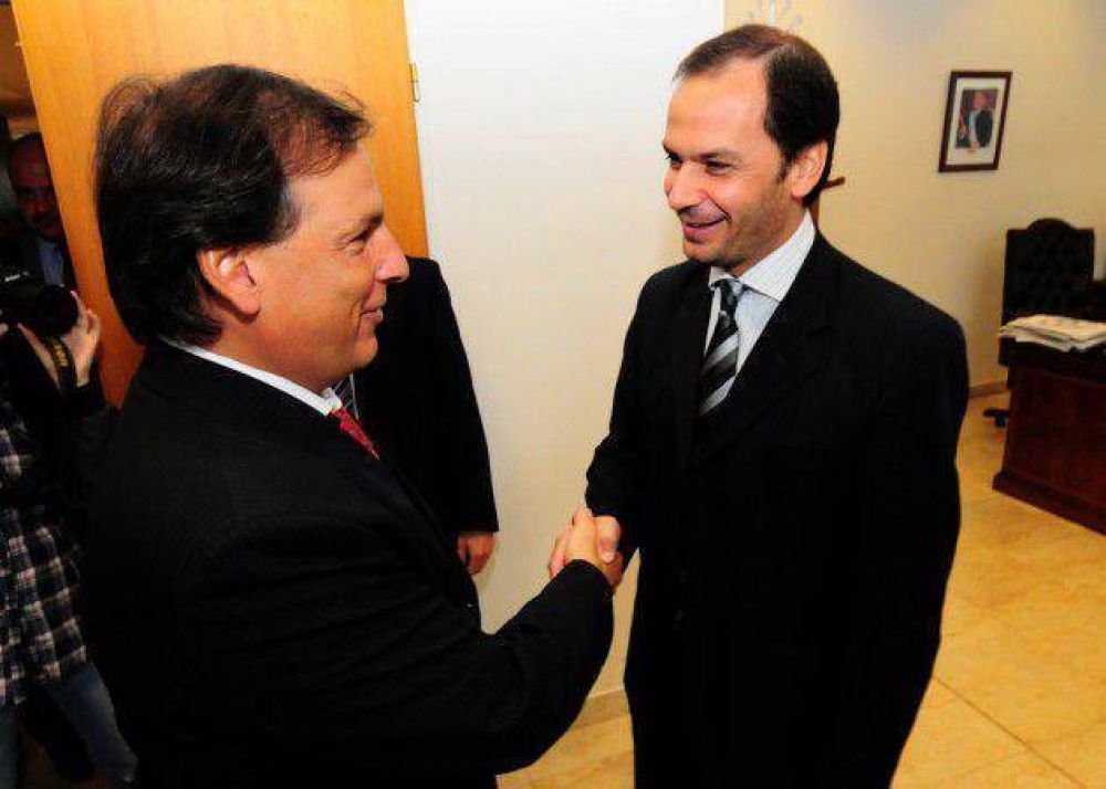 Se reunieron el ministro Olivero y el intendente Ponce