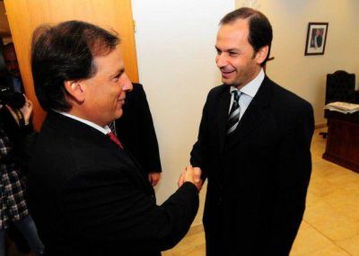 Se reunieron el ministro Olivero y el intendente Ponce