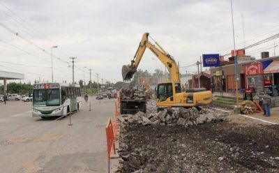 Obras en avenida Jujuy