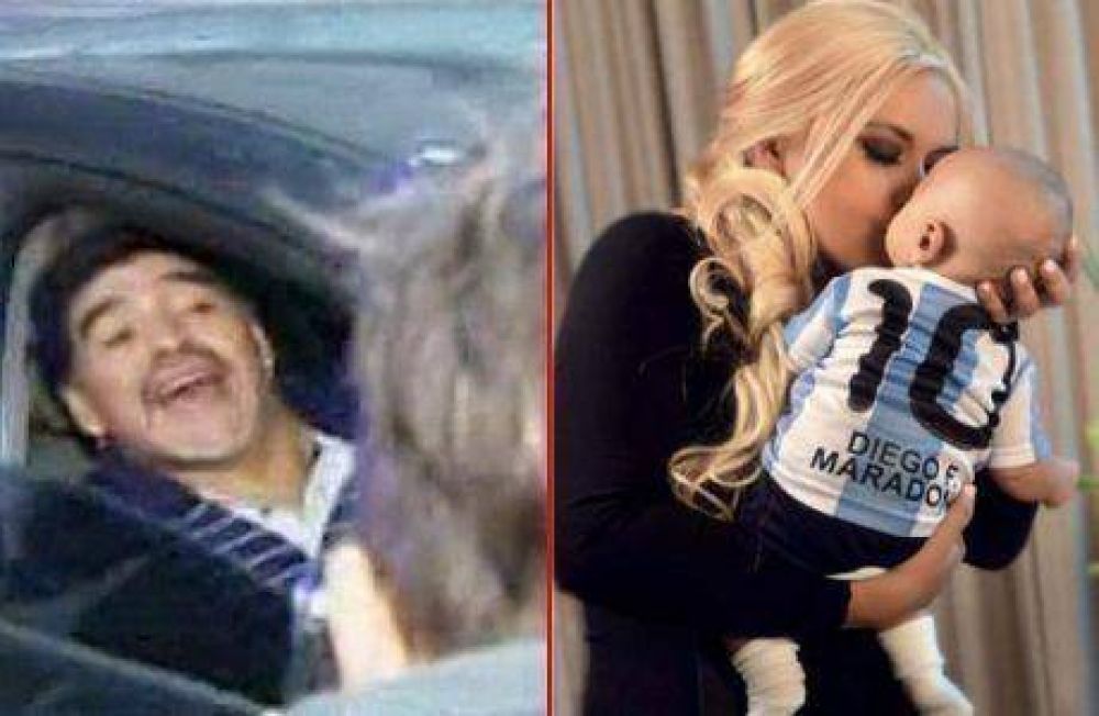 Escandalosa llegada de Diego Maradona al pas: conoci a su hijo tras 90 das y enfrent a fotgrafos
