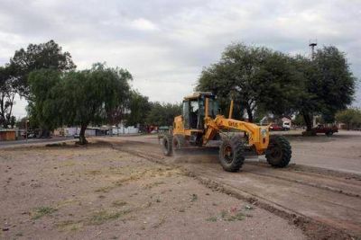 Preparan el predio de la Vieja Estaci�n para la Noche de Gala