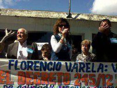 Florencio Varela: Protesta de vecinos en rechazo a aumento de Absa