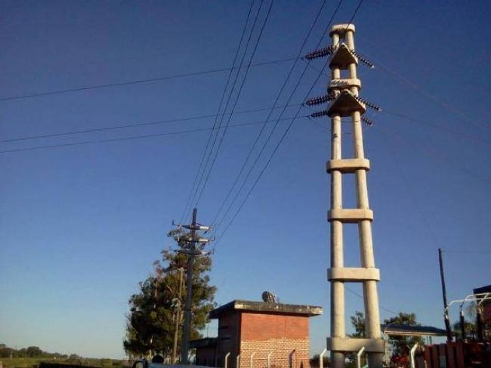 Finalizaron las obras de la L�nea de Media Tensi�n de 33KV en La Escondida