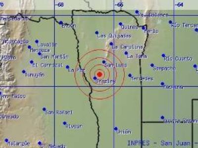Registraron un sismo de 4.2 grados a 40 kil�metros de San Luis
