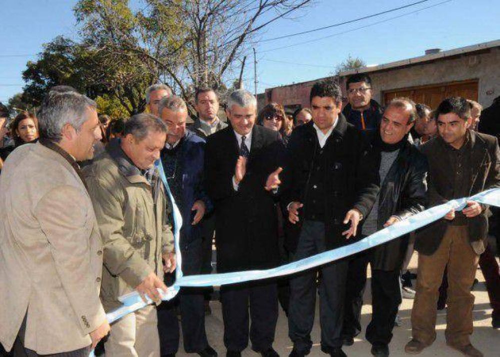 Inauguraron 10 cuadras de pavimento en el barrio Belgrano de Villa Mercedes