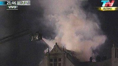 Incendio en una sede del club GEBA en Palermo