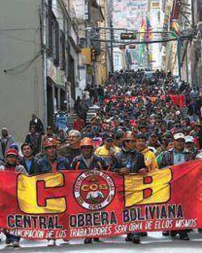La huelga de la COB lleva doce d�as
