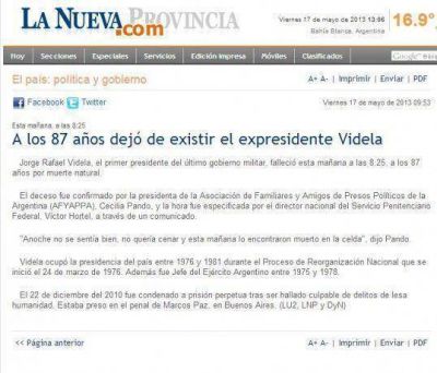 C�mo titul� el diario amigo del represor