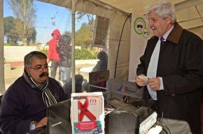 Andreotti presente en el cierre de la segunda Carpa Sanitaria Municipal