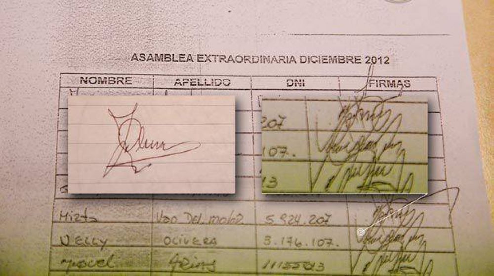 Julia Olivera: �yo no estuve en la asamblea y esa no es mi firma�