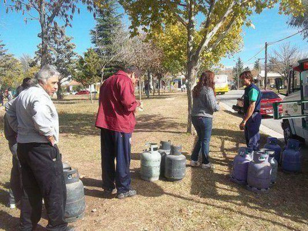 Debido al fr�o, se agotaron las garrafas sociales r�pidamente