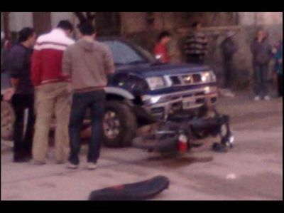 Menor lesionado en violento accidente de tr�nsito