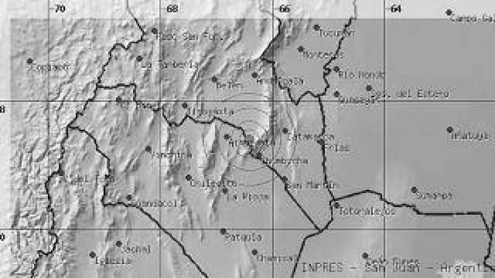 Un sismo de mediana intensidad se registr� ayer a la ma�ana en las serran�as de Ambato