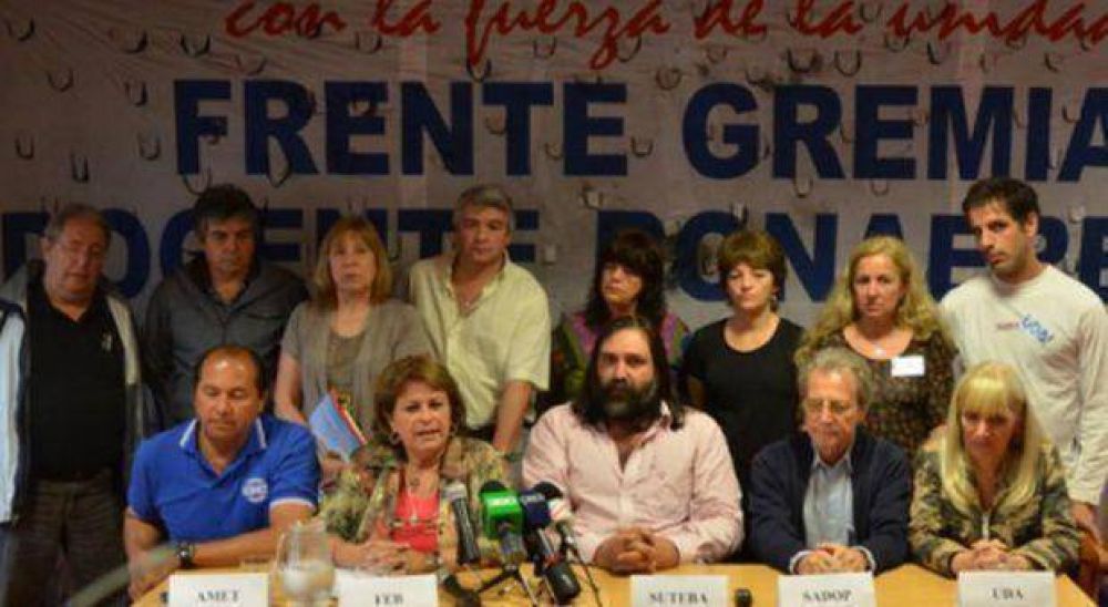El Frente Gremial Docente anunciar� nuevas medidas de fuerza en Provincia