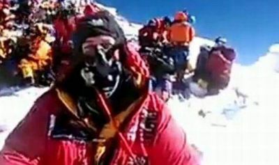 Primera trasmisi�n en vivo desde la cima del Monte Everest
