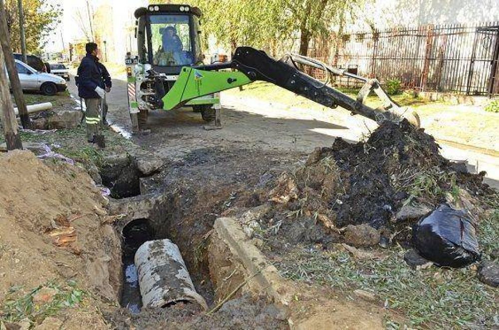 Reemplazan ca�o de agua da�ado por ra�ces de un �rbol en Virreyes