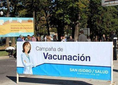 M�s de 4000 vecinos se vacunaron gratis el fin de semana en San Isidro