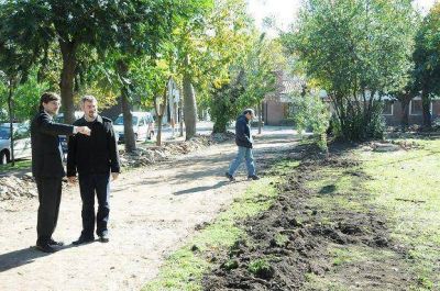 Ghi recorri� obras que se llevan adelante en los espacios p�blicos