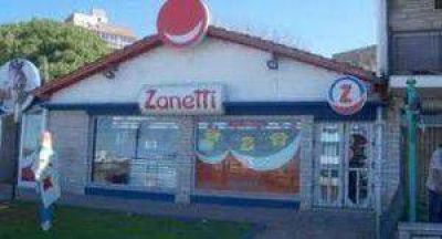 Cuatro delincuentes asaltaron una sucursal de Zanetti golosinas