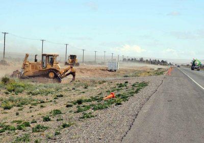 Comenzaron obras en la autov�a Plottier-Arroyito 