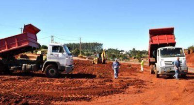 San Vicente: Obras de colectora y rotonda, con 75% de avance 