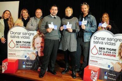 Con Facundo Arana, concientizan sobre donaci�n de sangre en Tigre