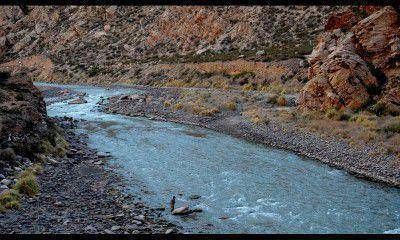 Con menos nieve en la monta�a, los r�os presentan menos caudal de agua