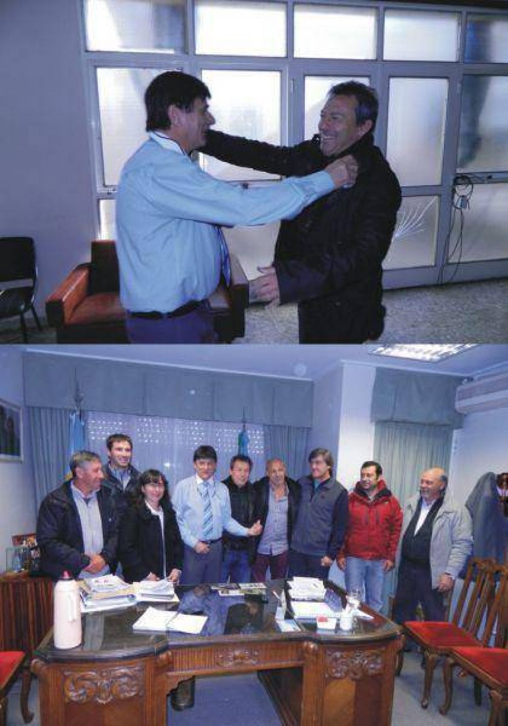 EL INTENDENTE GASPARINI RECIBI� LA VISITA DEL �CHINO� TAPIA y DEL �LOCO� DALLA LIBERA CON LA LLEGADA DE 2 M�VILES DE LA SUBSECRETARIA DE DEPORTES SOCIAL DE LA PCIA. DE BS. AS.