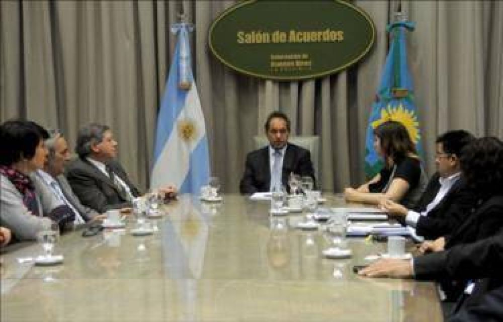 El gobernador analiz� el avance de obras en Ruta 6 y en la ciudad de La Plata