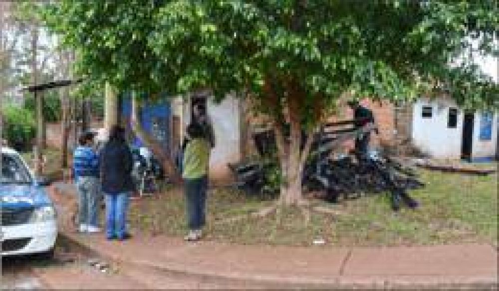 El incendio de una casa en la cual se encontraban tres ni�os caus� conmoci�n en el barrio A-4
