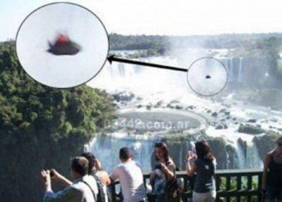 Difunden fotos de un supuesto ovni sobre las Cataratas