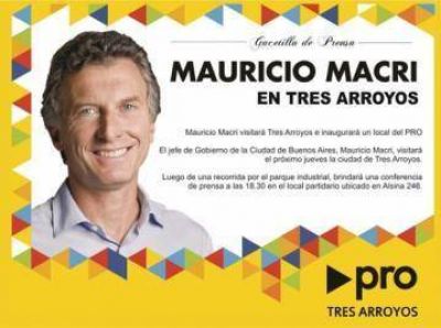 Macri llega a Tres Arroyos, con visita incluida al PITA