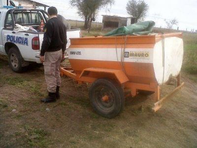 Macach�n: secuestran gasoil, aceite, herramientas y dinero robados de un campo